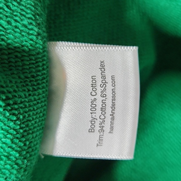Hanna Andersson: Kelly Green Crewneck Sweatshirt like new - Picture 5 of 5